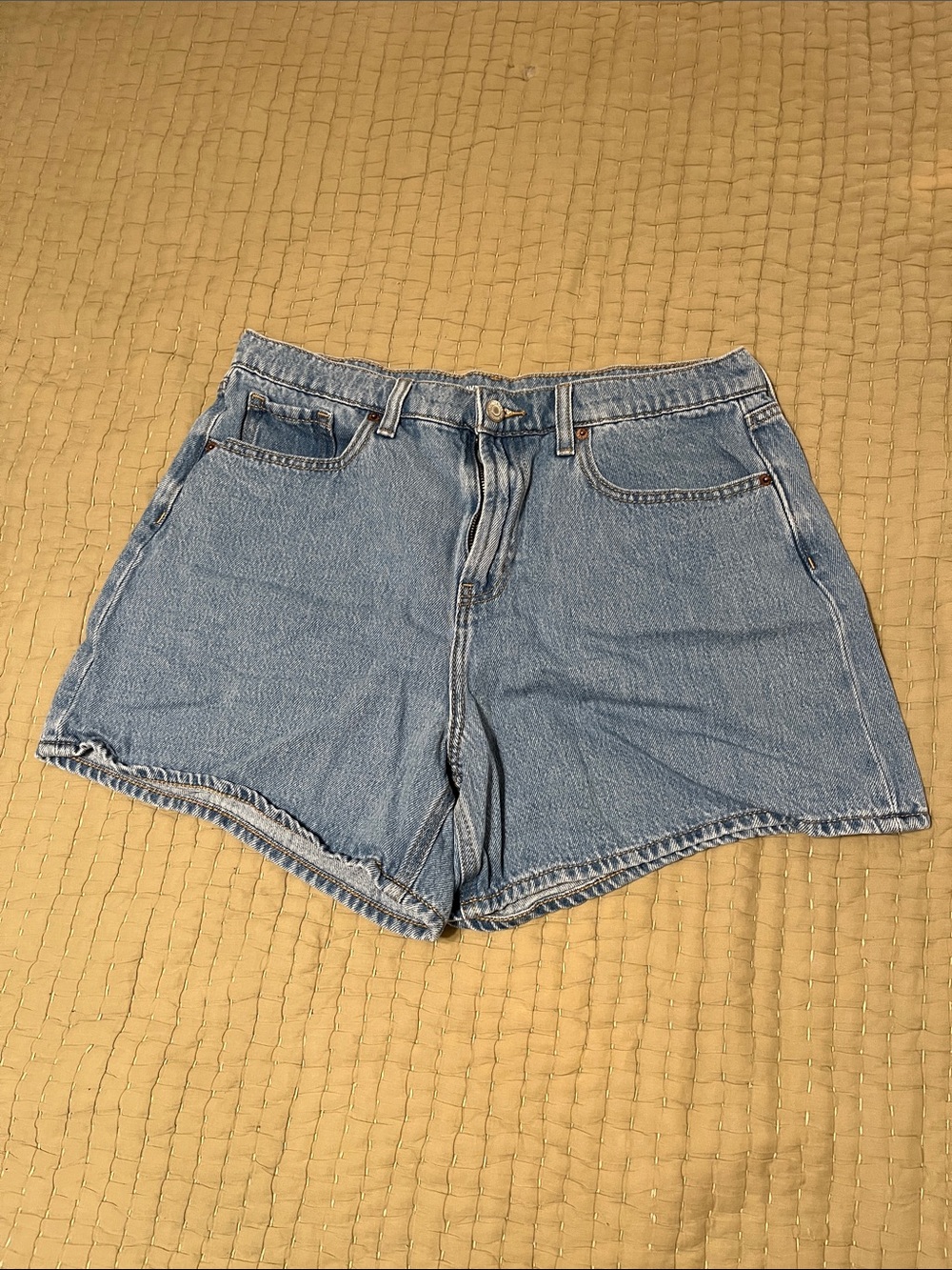 Old Navy Light Blue Denim High-Rise Shorts